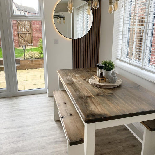 Slim Dining Table and 2 Benches