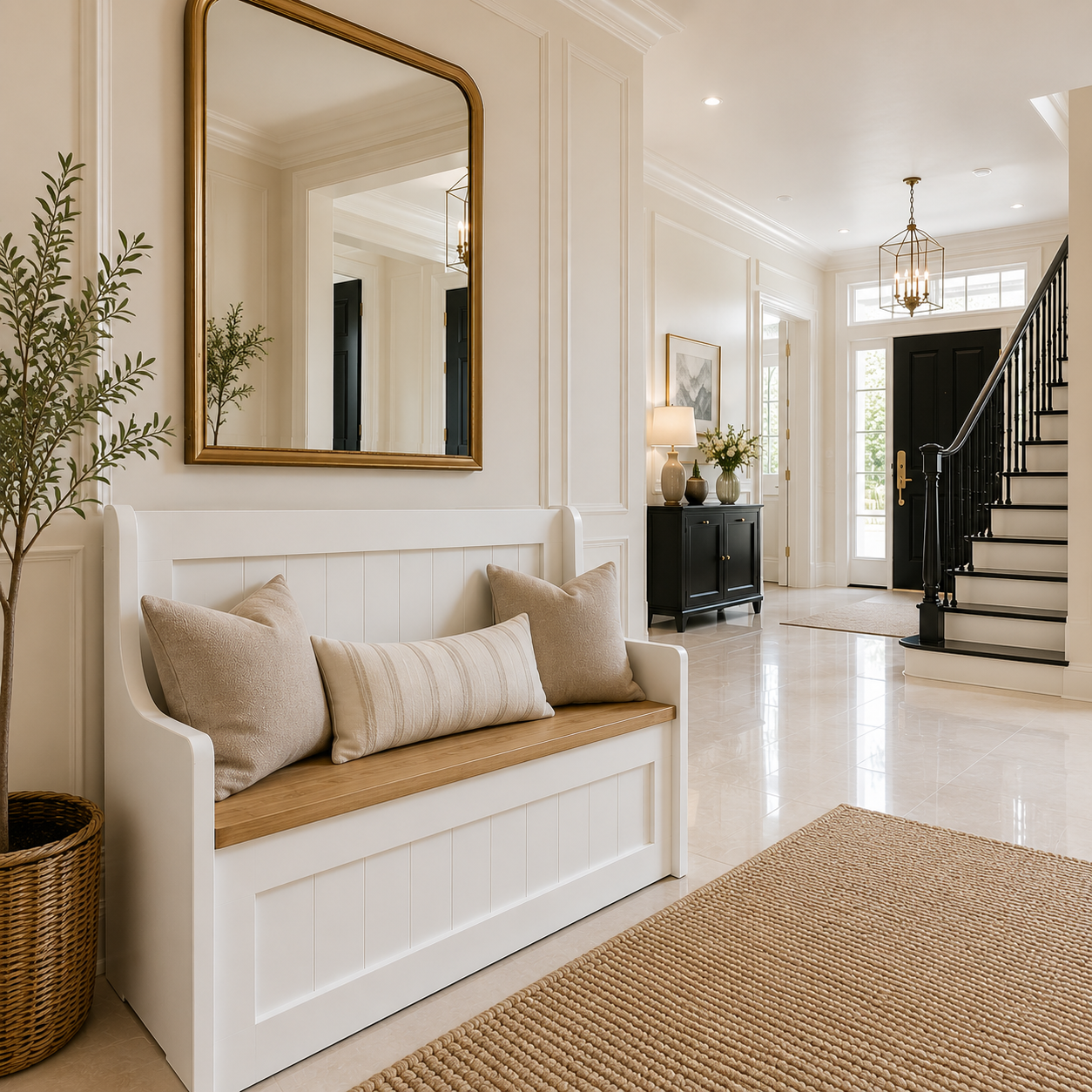 Settle Bench Hallway Bench