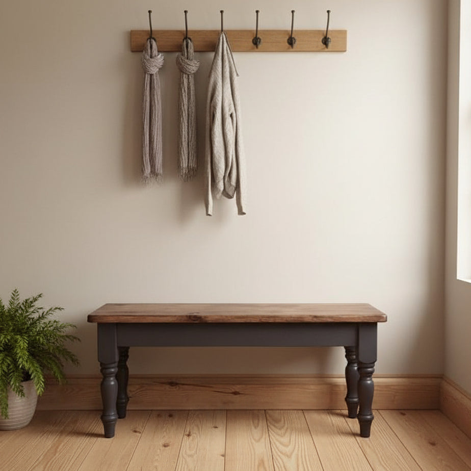 Farmhouse Dining Bench - Curvy
