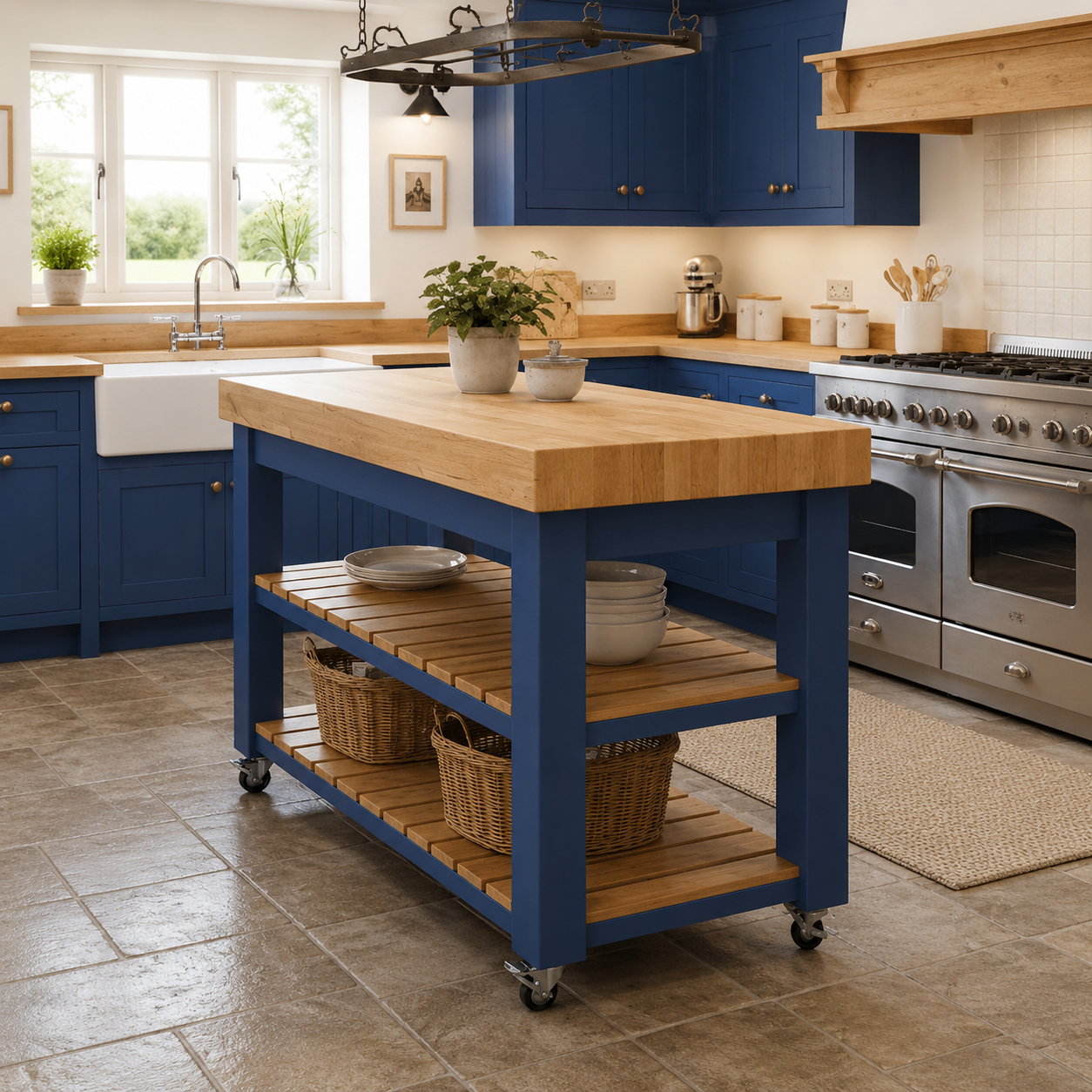 Kitchen Butcher Block Island