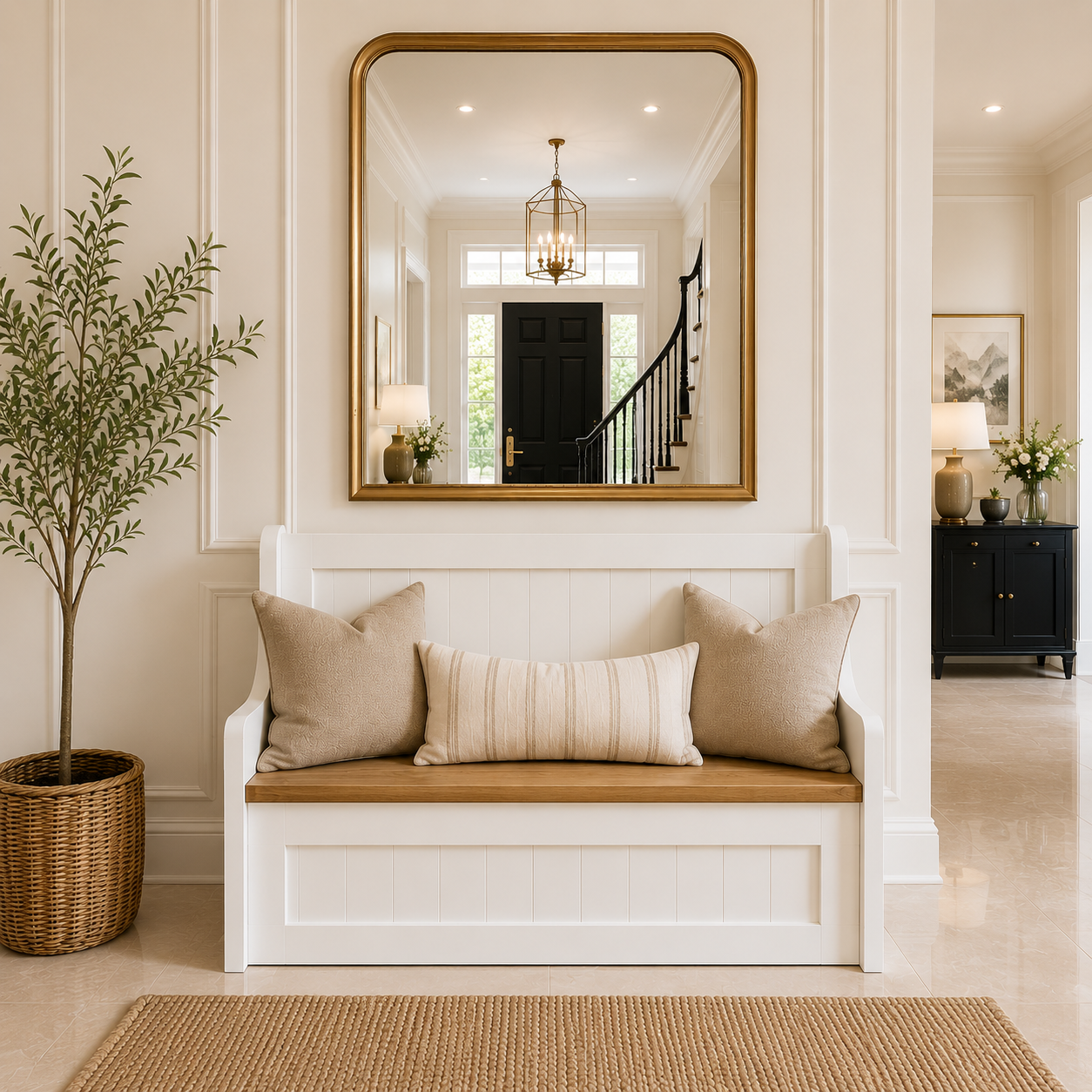 Settle Bench Hallway Bench