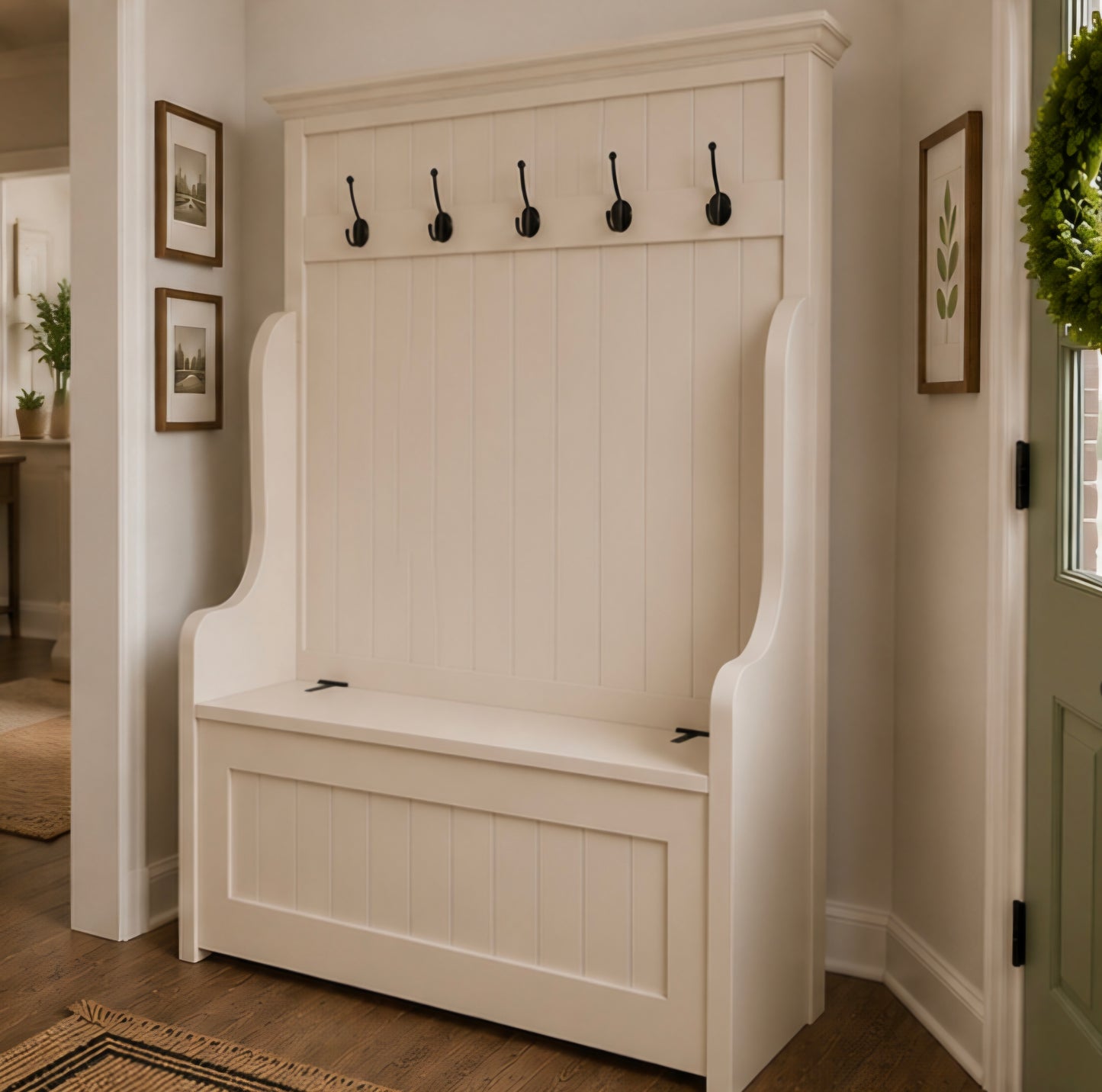 Hall Tree Storage Bench