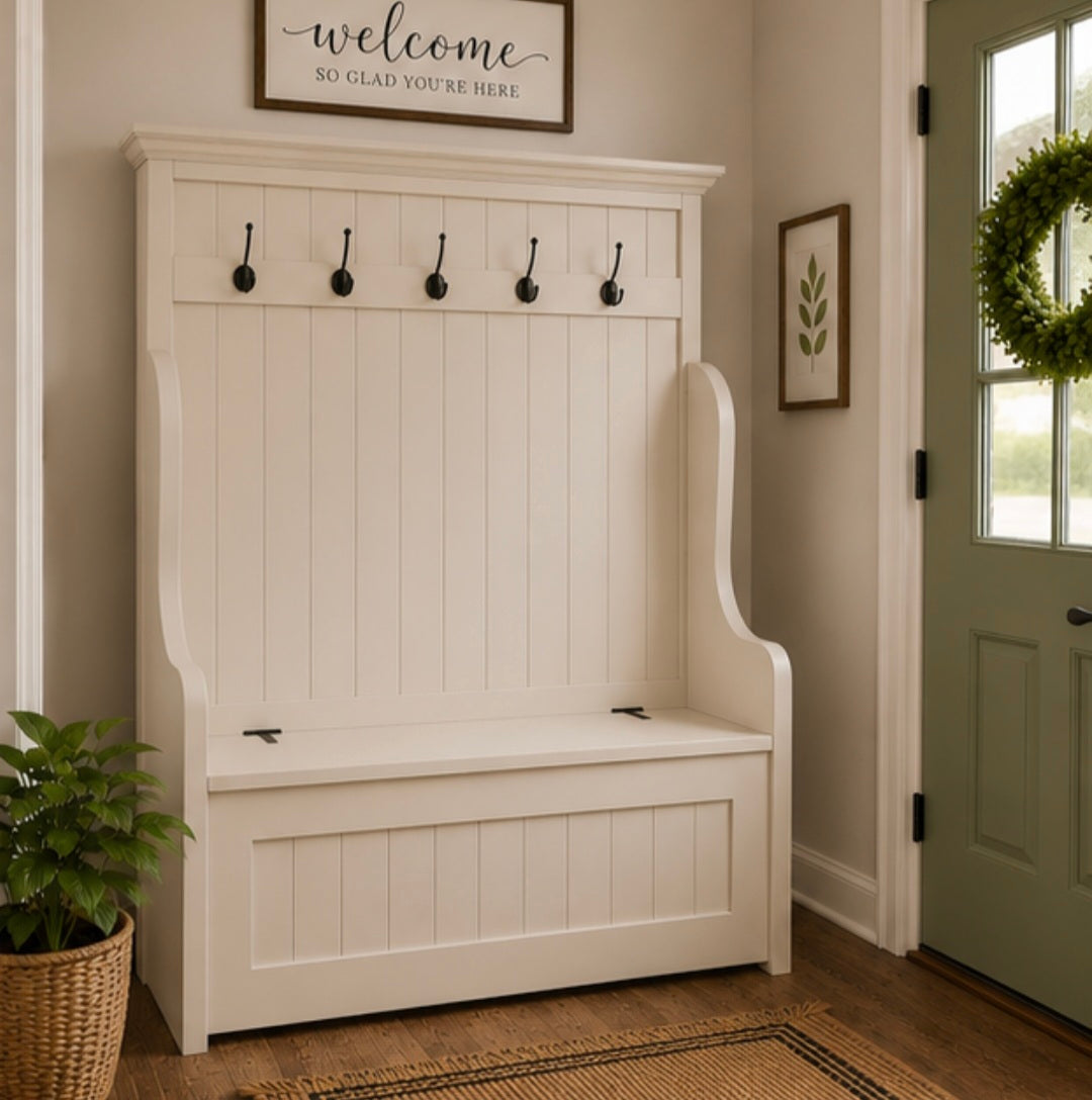 Hall Tree Storage Bench