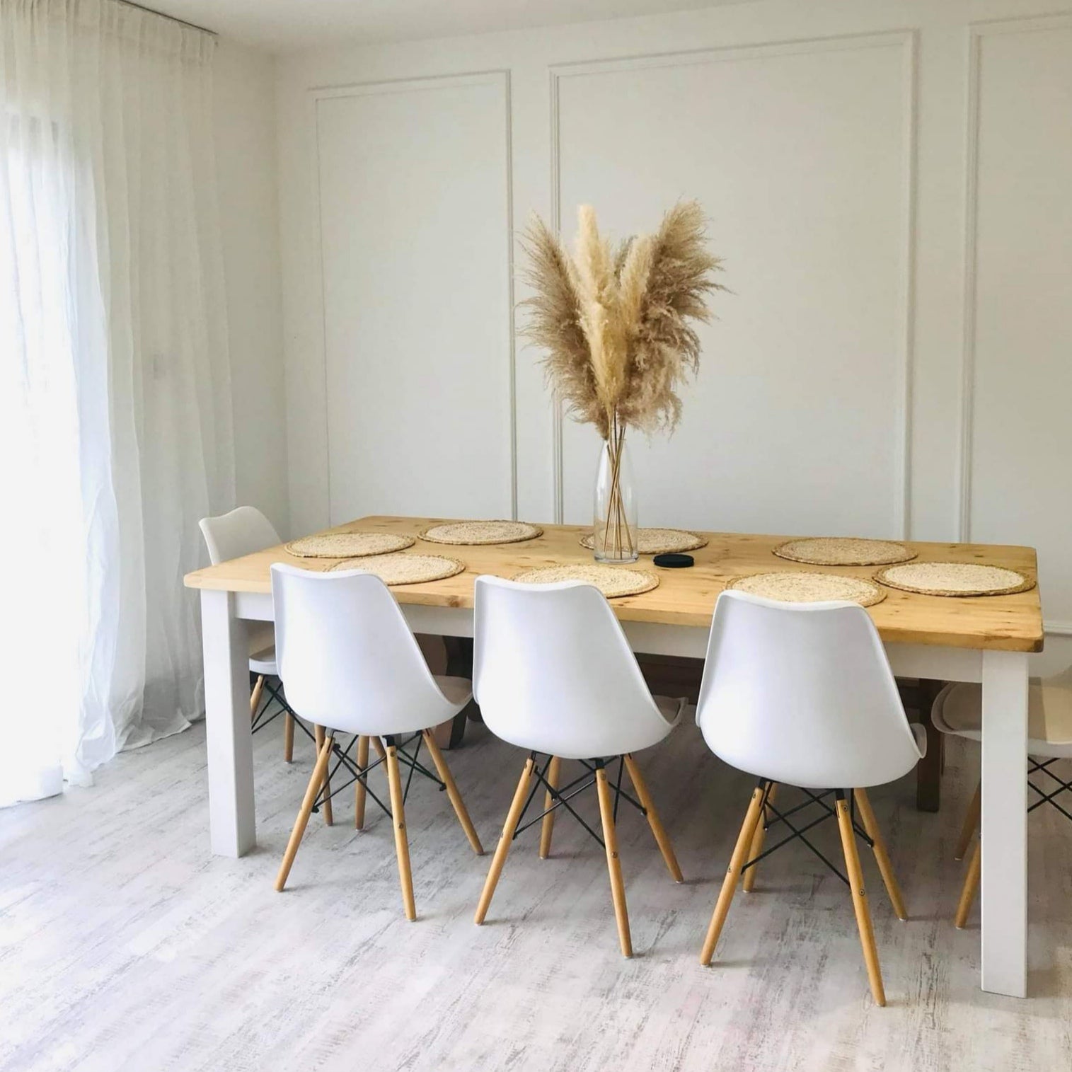 Chunky farmhouse store dining table